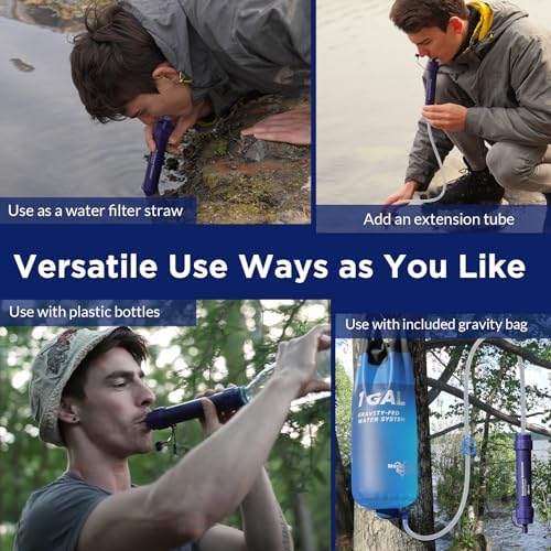 Membrane Solutions 1 Gal Gravity Water Filter, Lightweight Camping Purifier - Image 6