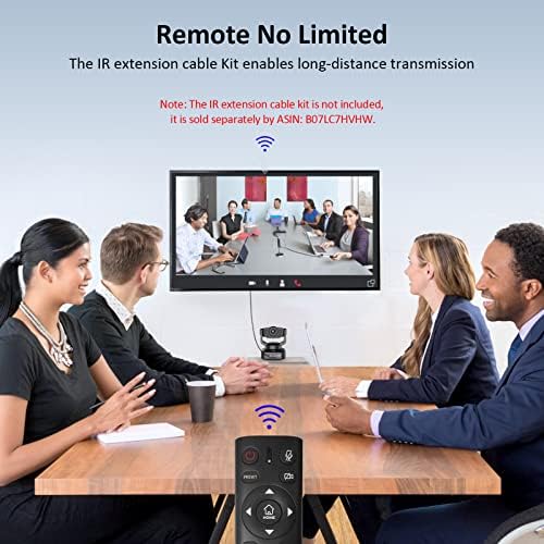 NexiGo N990 4K PTZ Zoomable Webcam, Video Conference Camera System with 5X Digital Zoom, Sony Starvis Sensor, Position Preset, Dual Stereo Mics, Audio Jacks for External Mics (Renewed) - Image 6