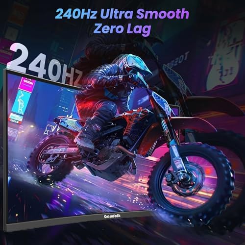 Gawfolk 34" Ultrawide Curved Monitor 240Hz, UWQHD 3440x1440 Curved 1500R - Image 2