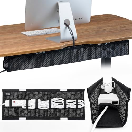 Perfect POSTURE Mesh Cable Management Tray Under Desk Cord Organizer - 38" by PerfectPosture