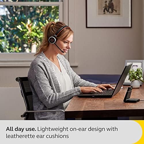 Jabra Evolve 65 SE Mono Wireless Headset - Bluetooth Headset with Noise-Cancelling Mic and Long-Lasting Battery — Unified Communications Certified for Zoom, Unify and Other Leading Platforms - Black - Image 2