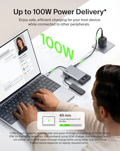 Belkin USB-C Hub 8-in-1 Dual 4K60Hz Display 100W for Windows - Image 5