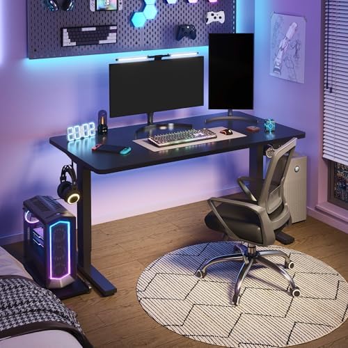 FLEXISPOT EN1 48"x24" One-Piece Standing Desk, Black (Black Frame) - Image 4
