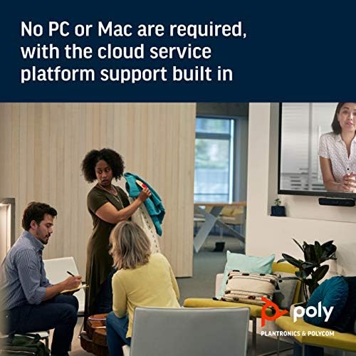 Poly - Studio X30 (Polycom) - 4K Video & Audio Bar - Conferencing System for Small Meeting Rooms - Works with Teams, Zoom & More - Image 3