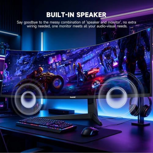 Gawfolk 49 inch Ultra-Wide Curved Gaming 240Hz Monitor, DQHD PC Screen - Image 7