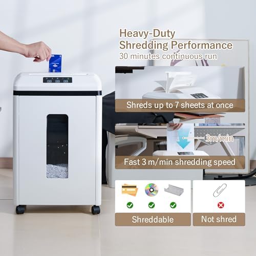 Professional Commercial Paper Shredder P-7 Security Micro-Cut - Image 4
