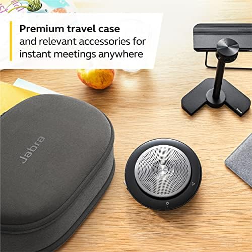 Jabra PanaCast Meet Anywhere+ Video Conference Bundle, 180 Panoramic-4K View Camera, 750 Conference Speakerphone, UC Certified, USB Cable, Table Stand, Travel Case - Image 5