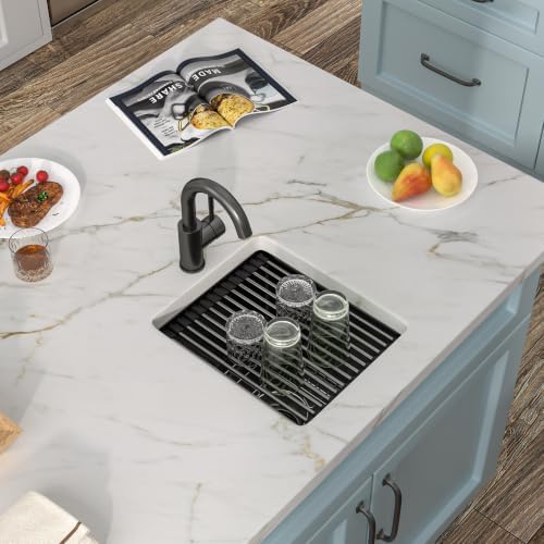 13"x15" Undermount Black Bar Prep Sink Workstation - Image 3