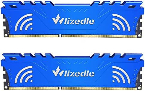 DDR3 RAM 16GB Kit (2x8GB) 1866MHz CL13 UDIMM, Desktop Memory Module PC3-14900 240-Pin 1.5V 2Rx8 Dual Rank Non-ECC Unbuffered PC Computer RAM Stick Upgrade - Blue by Wlizedle
