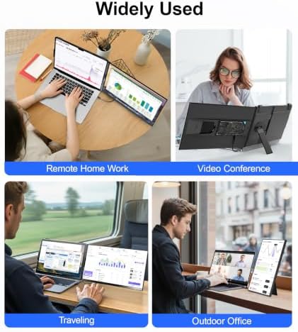 ZUMWALT 15.6" Laptop Screen Extender, 1080P FHD Detachable Monitor Extender - Image 6