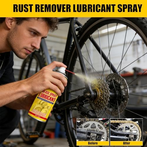Anti Rust Remover Lubricant Spray,Rust Remover for Metal,Multi-Purpose Penetrating Oil for Protect & Restore,Fast-Acting Lubricant Rust Dissolver for Vehicles, Tools, Chains, Bolts and Hinges - Image 6