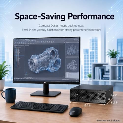 HP Z2 SFF G1i Workstation Desktop (Intel Ultra 7 265, NVIDIA RTX A1000 8GB, 64GB DDR5, 2TB SSD), Business Small Form Factor, Support 8K Display, for Engineer, Designer, 2X DisplayPort, Win 11 Pro - Image 7