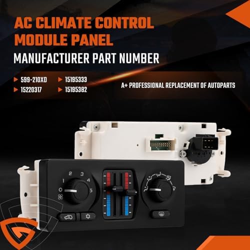 599-210XD Climate Control Module with AC Control Fit for Chevy Silverado Tahoe Suburban Avalanche Trailblazer, Fit for GMC Sierra Yukon Envoy, Fit for Cadillac Escalade-2003-2006 - Image 3