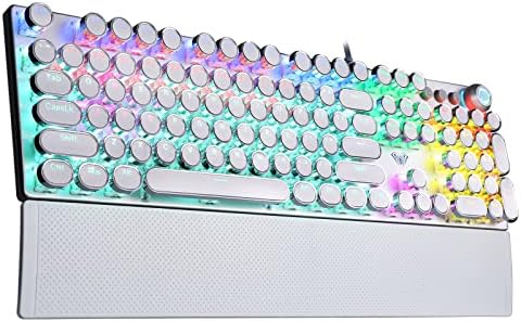 AULA F2088 Typewriter Style Mechanical Gaming Keyboard Wired, 104 Keys by AULA