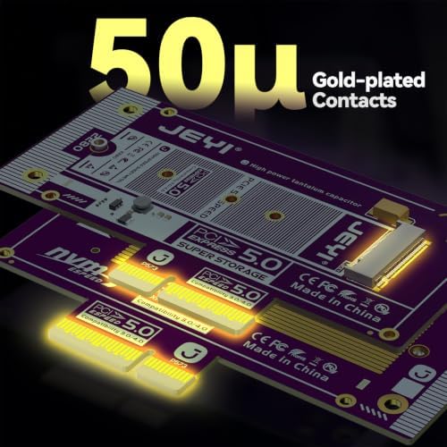 JEYI PCIe 5.0 4X to M.2 NVMe Adapter Card - Image 6