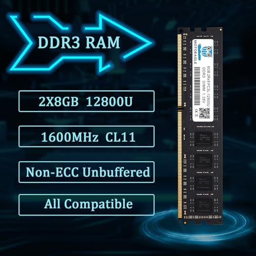 16GB KIT (2x8GB) DDR3L 1600MHz PC3L-12800U-11 Non ECC Unbuffered 1.35V 2Rx8 Dual Rank 240 Pin UDIMM Desktop Memory RAM Module Upgrade - Image 5