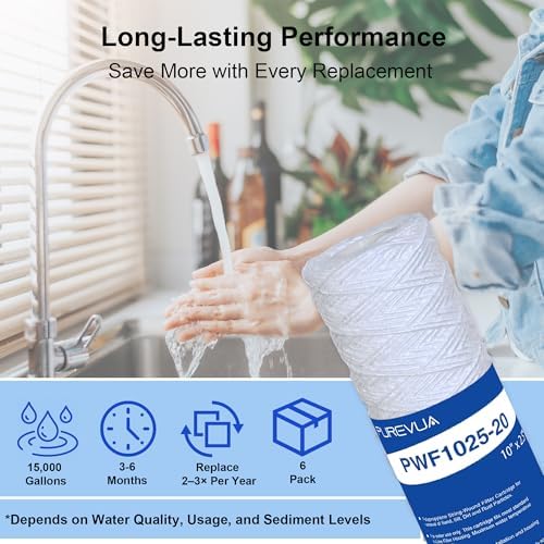 20 Micron 10"x2.5" String Wound Sediment Filter, 6-Pack - Image 5