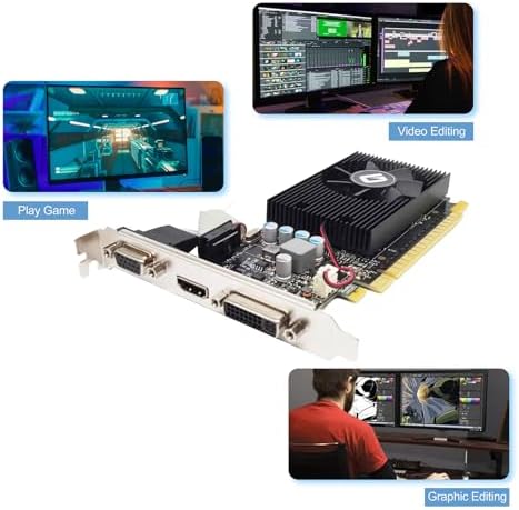 Glorto GeForce GT 730 2G GDDR5 Low Profile Graphics Card, PCI Express 2.0 x8, HDMI/DVI/VGA, Entry Level GPU for PC, SFF and HTPC, Compatible with Windows 11 - Image 6