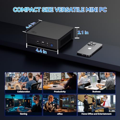 Intel NUC 13 Pro Arena Canyon Mini PC, Core i7-1360P, 16GB RAM, 512GB SSD, Mini Computers Windows 11 Pro for Business Home Office, Support 8K/4K Quad Display/WiFi 6E/BT 5.3/Thunderbolt 4(NUC13ANKi7) - Image 6