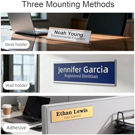 Personalized Wall Mount Name Plate, Custom Engraved Office Sign - Image 7