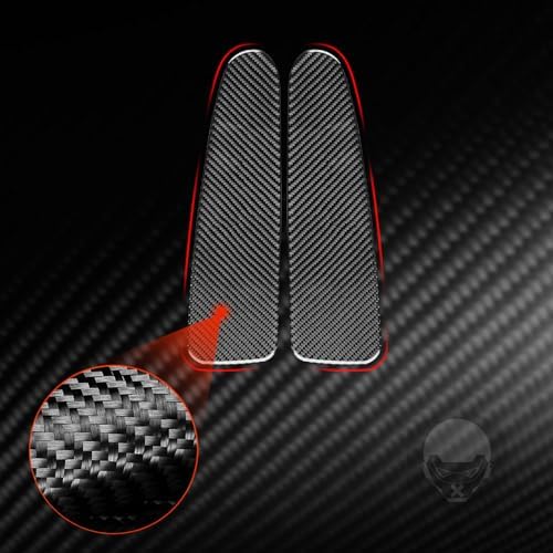 Car Seat Side Panel Decorative Strip Cover Collision Protector Sticker Real 3K Black Carbon Fiber Trim Compatible with Benz Smart 2016 2017 2018 2019 2020 2021 Auto Interior Accessories - Image 5