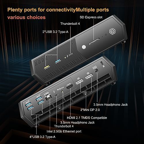 Intel NUC 12 Enthusiast Mini PCs 14 Cores i7-12700H/Intel Arc A770M/32GB RAM/1TB SSD for Home/Audio-Visual/Business/Office (NUC12SNKi72) - Image 4