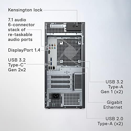 Dell XPS 8960 Desktop - Intel Core i7-13700 Processor, 16GB DDR5 RAM, 1TB SSD, Intel UHD 770 Graphics, Intel Killer Wi-Fi 6E, Windows 11 Pro, Onsite Service - Black - Image 6