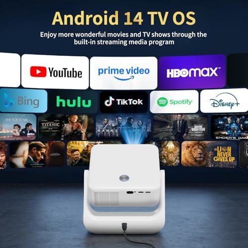 Projector with WiFi and Bluetooth，Home Theater Movie Room Video Projector - Image 3