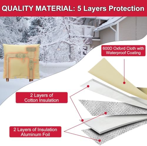 Backflow Preventer Insulation Cover, 24" W x 24" H - Image 3