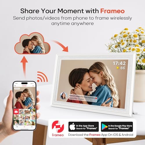 Frameo 10.1" WiFi Digital Picture Frame, Electronic Photo Frames - 32GB - Image 2