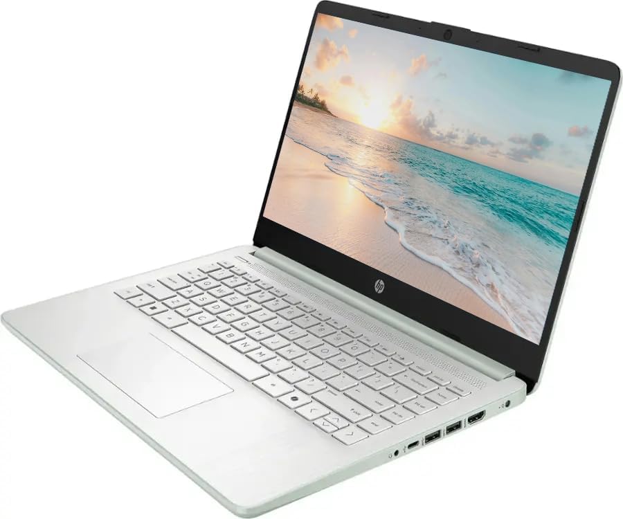 HP 14" Business Laptop Computer with 1-Year Office 365, Intel Quad-Core N150 Processor, 4GB RAM 384GB Storage (128GB UFS+256GB SD Card), Windows 11 Home, PLUSERA Earphones, Willow Green - Image 3