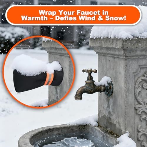 Outdoor Winter Faucet Hose bib Wall Taps Ouside Covers, Gray, 1pc - Image 7