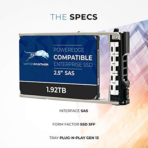 Water Panther 1.92TB SAS 12Gbps 2.5-Inch x 15mm Enterprise SSD in 13G Tray Compatible with Dell PowerEdge Servers - Image 6