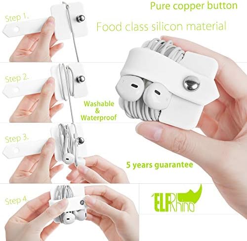 Cord Organizer Earbuds Holder Earphone Wrap Earphones Organizer Headset Headphone Earphone Wrap Winder Cord Manager Cable Winder Set of 2 - Image 2