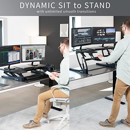 VIVO Black 36 in Standing Desk Converter, DESK-V000V - Image 4