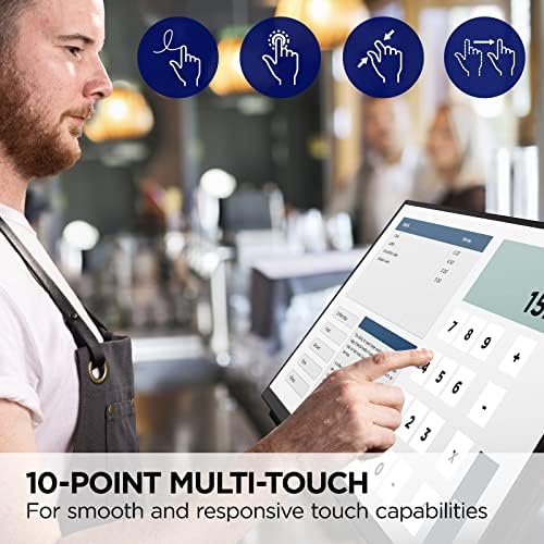ViewSonic TD2465 24 Inch 1080p Touch Screen Monitor, 10-Point, HDMI DP - Image 2