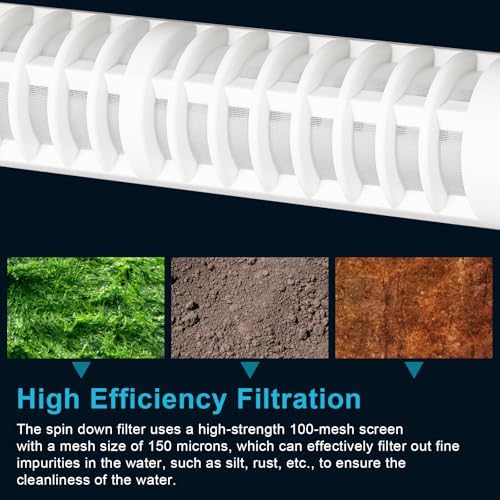 1-1/2 Inch 60 Mesh Spin Down Filters for Rusco Vu Flow Sediment Filter Sprinkler Water Filter Well Pump Spindown Screen Irrigation Filters 8" Long - 2 Pack (FS-1-1-2-60) - Image 5