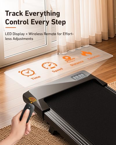 Superun Walking Pad with 6% Incline, 2.5HP Treadmill, 300 lbs - Image 6
