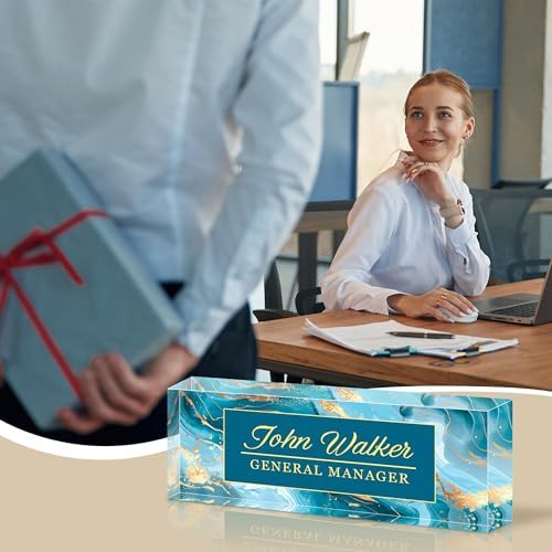 Ship Next Day Desk Name Plate Personalized, Custom Name Plate for Desk - Image 6