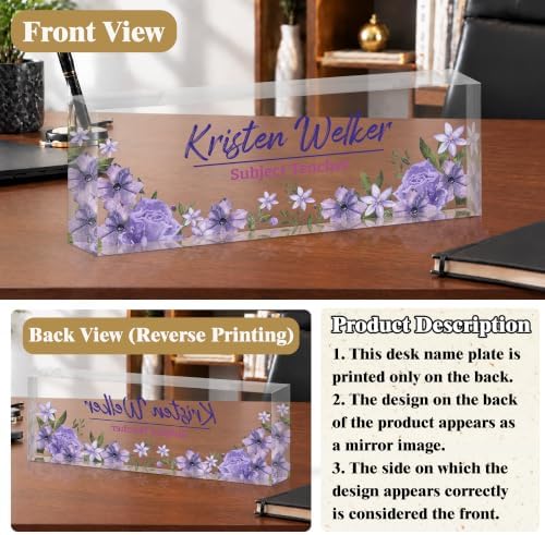 Ship Next Day Custom Name Plate for Desk, Desk Name Plate Personalized - Image 4