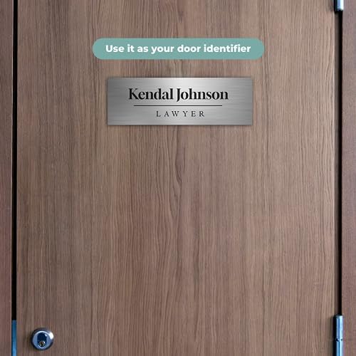 EGD ACM Desk Name Plate Personalized I Custom Office Desk Accessories Decor I Personalized Name Plate I Color Options (10 x 3.5 Inch) (3. ACM) - Image 6