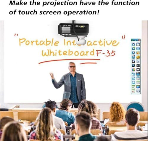 Portable Interactive Whiteboard - Smart Teaching Whiteboard, Long Focus Interactive Screen, Auto Calibration, Easy to Setup, Ideal for Home, Office, Classrooms, Conference Room, Presentation - Image 6