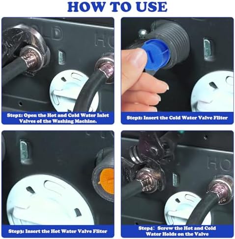 20Pcs Washing Machine Water Filters, AGM73269501 Washing Machine Filters Washing Machine Lint Filter Replacements Double Color Water Hose Filters, Washer Water Inlet Valve for Home Laundry Supplies - Image 6