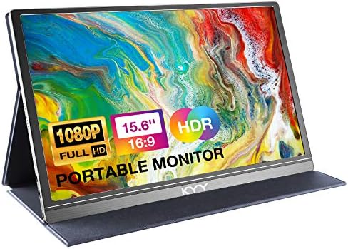 KYY Portable Monitor 15.6" 1080P Computer Monitor Screen Extender w/Cover by KYYTechBringYourLifeMoreConvenientandBrilliant