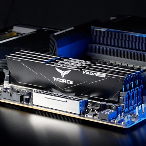TEAMGROUP T-Force Vulcan DDR5 32GB (2x16GB) 6000MHz (PC5-48000) CL38 Intel XMP 3.0 & AMD Expo Compatible Desktop Memory Module Ram Black FLBD532G6000HC38JDC01 - Image 6