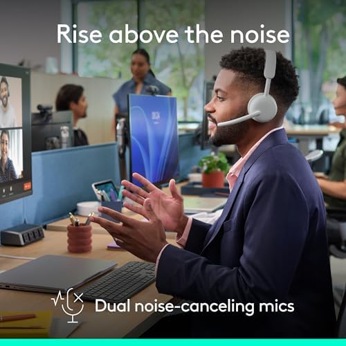 Logitech Zone Wireless 2 ES for Business Headset - Teams - Off White - Image 5