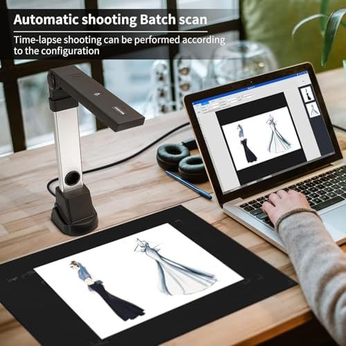 NetumScan 4K Book Scanner Document Camera with Stepless Dimming for Mac - Image 2