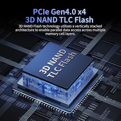Ediloca 1TB SSD NVMe M.2 2280 PCIe Gen4 x4 Internal Solid State Drive for PS5, Gaming PC and Laptop, Up to 5000MB/s, with Dynamic SLC Cache (EN705) - Image 3