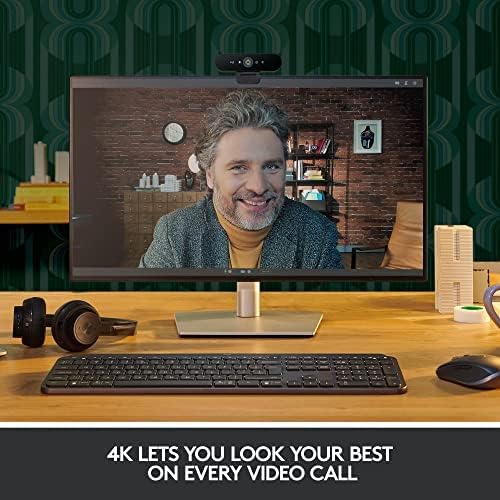 Logitech Brio 4K Webcam, Ultra 4K HD Video Calling (Renewed) - Image 2