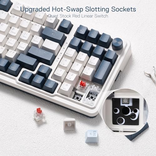 Redragon K686 PRO Wireless RGB Gasket Gaming Mechanical Keyboard, Easy Knob - Image 6